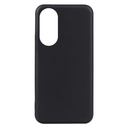 Black TPU phone case back view with port and button cutouts