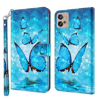 Flip phone case with blue butterfly and starry background, glossy blue case with wrist strap