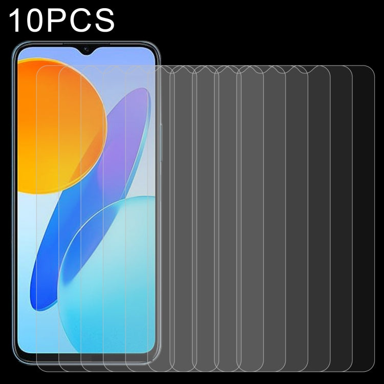 10-pack tempered glass screen protectors with rounded 2.5D edges for phone display