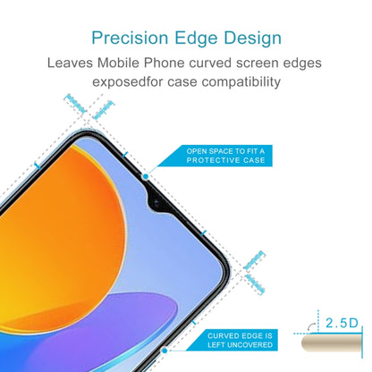 Tempered glass screen protector film with precision-cut edges for curved phone screens