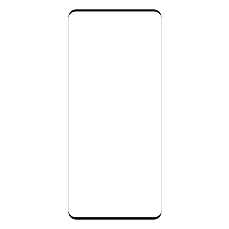 Clear tempered glass screen protector film with curved border for smartphone screen