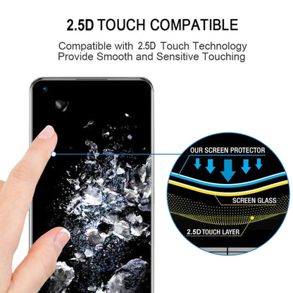 Tempered glass screen protector film with 2.5D touch layer for smooth fingertip use