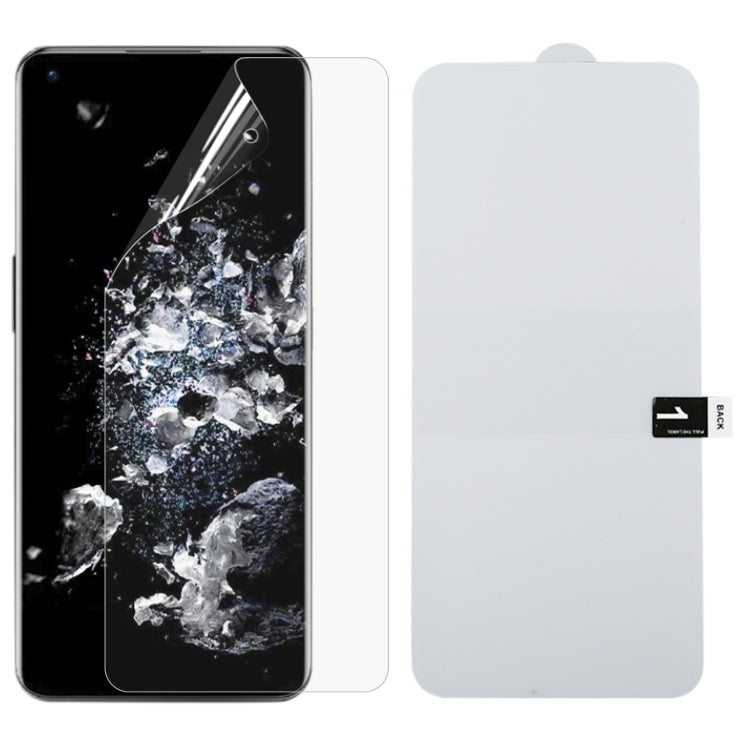 Full coverage transparent hydrogel screen protector film for smartphone, curved edges