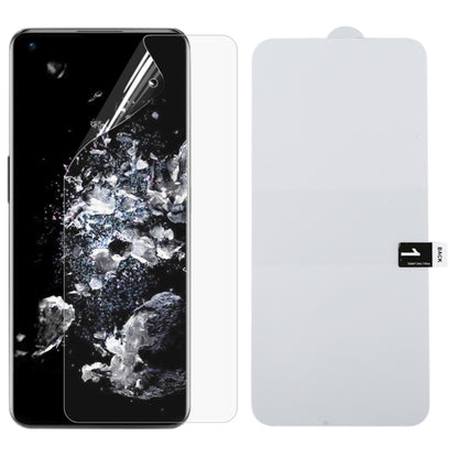 Full coverage transparent hydrogel screen protector film for smartphone, curved edges