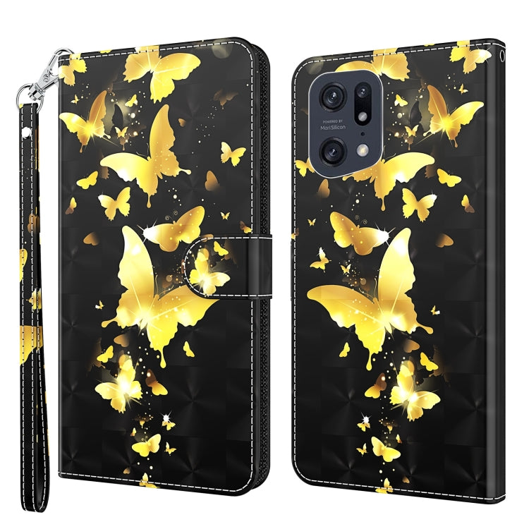 Black phone case with gold butterflies and sparkles, wrist strap, dual camera cutouts.