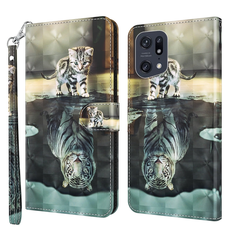 Silver-gray phone case with cat and reflection graphic, wrist strap, dual camera cutouts.