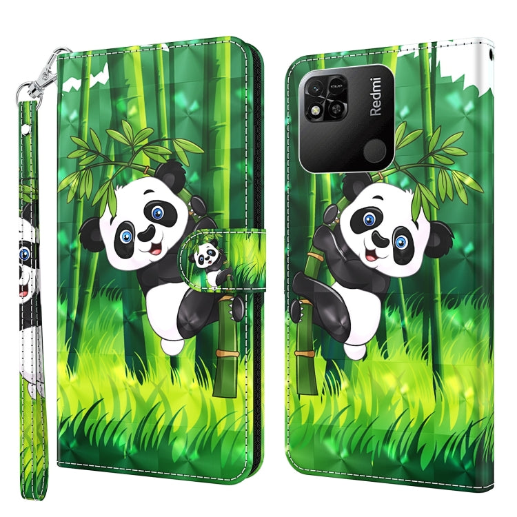 Green folio phone case with panda and bamboo forest illustration, zipper strap.