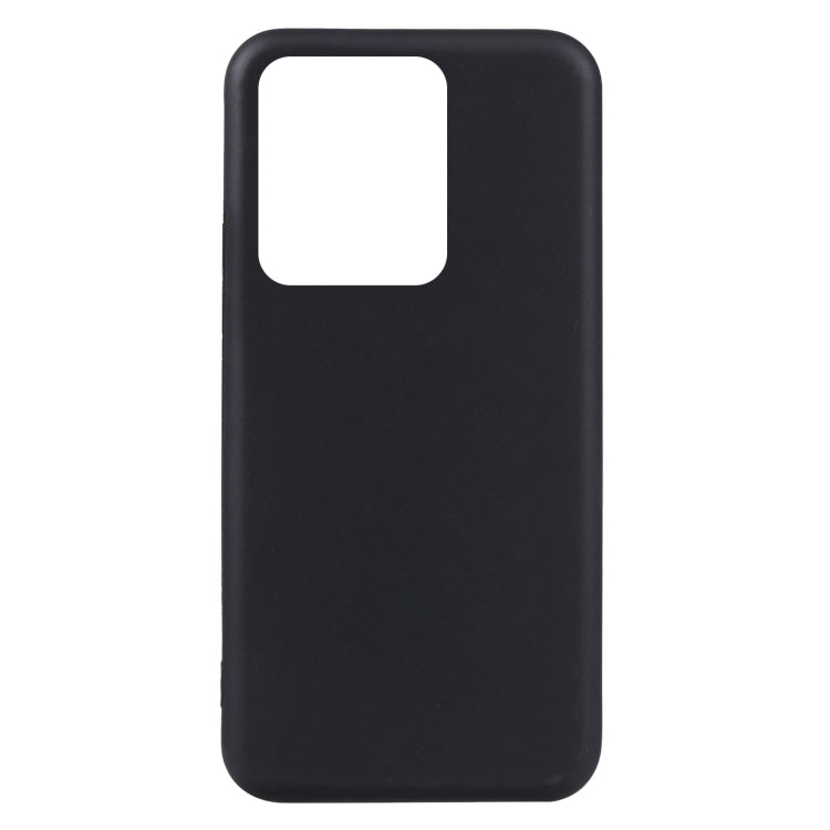 TPU phone case in matte black with square camera opening at the top
