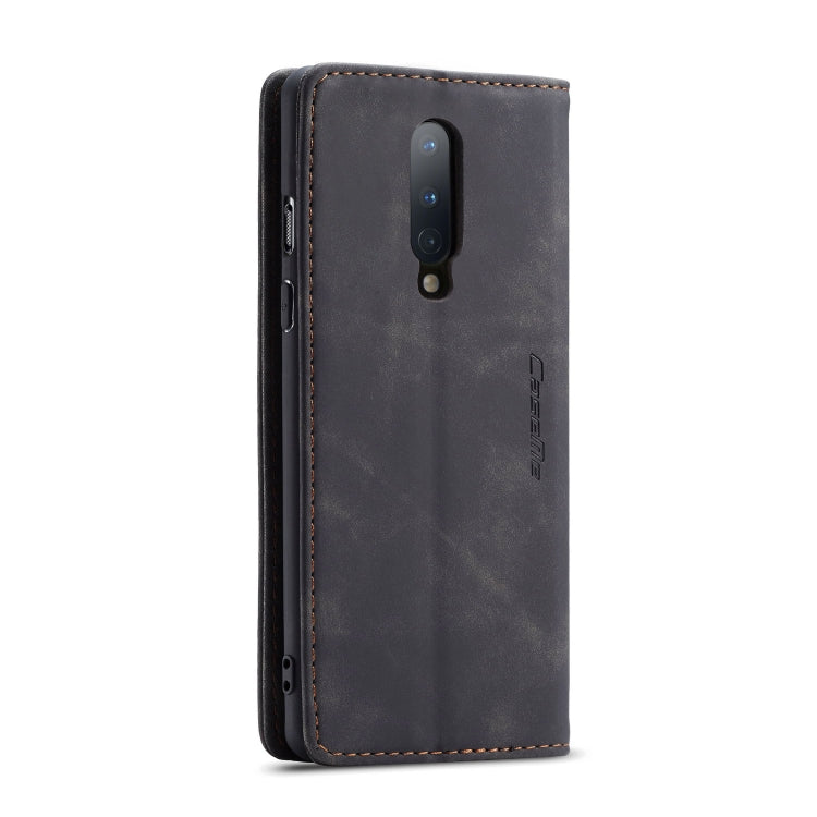 Leather phone case with camera cutout and stitched trim, dark gray