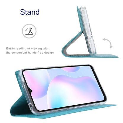Blue folio phone case with kickstand for hands-free viewing