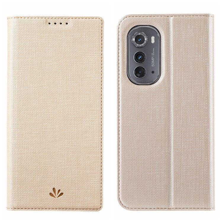 Beige fabric folio phone case with front flap cutouts and rear camera opening