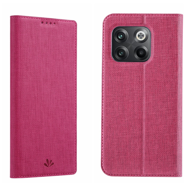 Rose red shockproof phone case with folio cover and camera cutouts