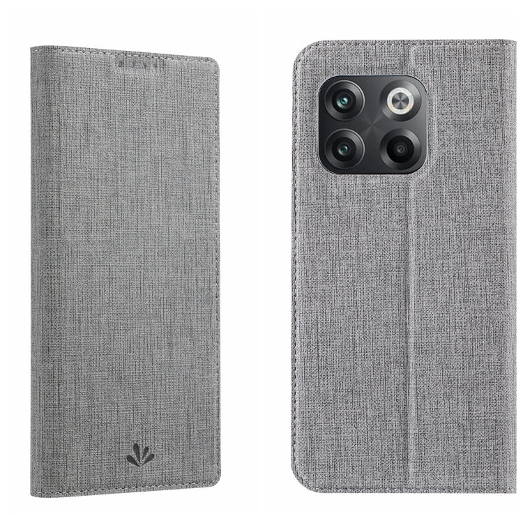 Grey shockproof phone case with folio cover and camera cutouts