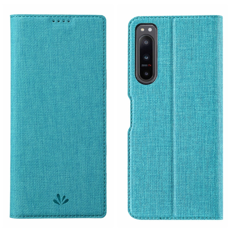 Light blue shockproof phone case with folio cover and single camera cutout