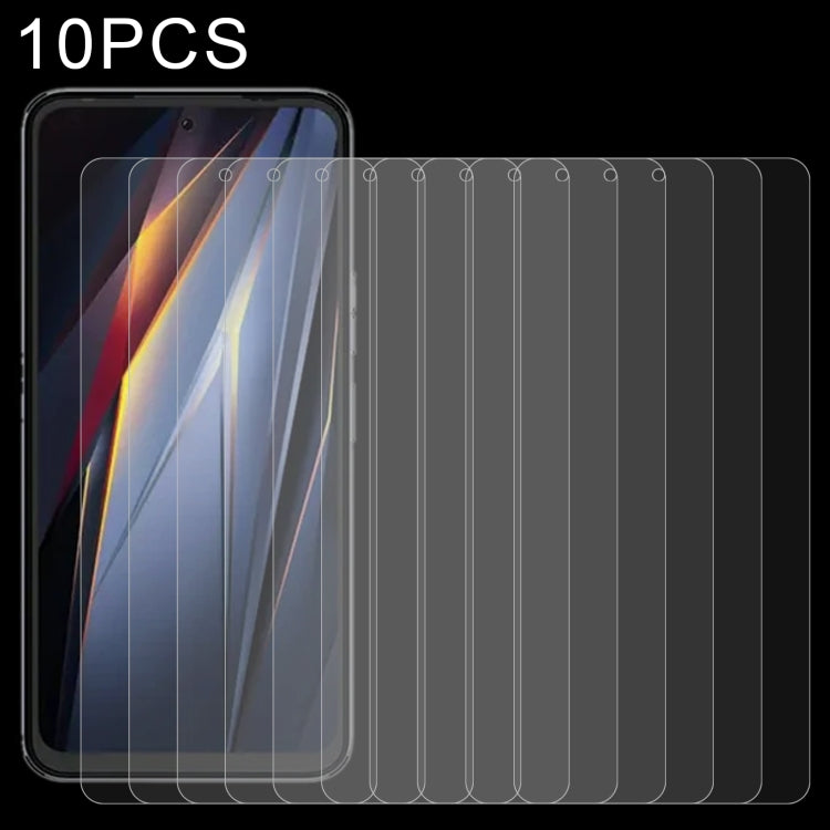 10-pack tempered glass screen protector film, 9H hardness, 2.5D curved edges