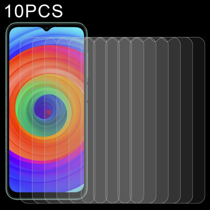 10-pack tempered glass screen protector film with full-screen coverage and clear finish