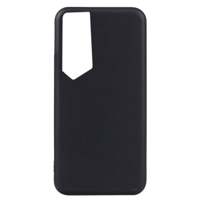 Black TPU phone case with matte finish and back camera opening