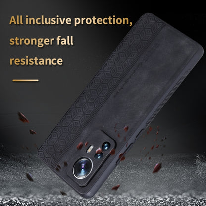 Black textured phone case for Xiaomi 12 Pro/12S Pro with visible camera cutout