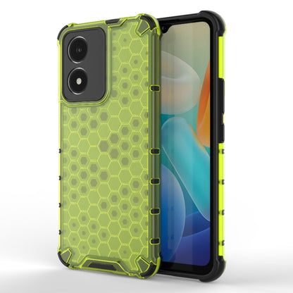 Green honeycomb phone case with hex pattern and bright neon green edge bumper