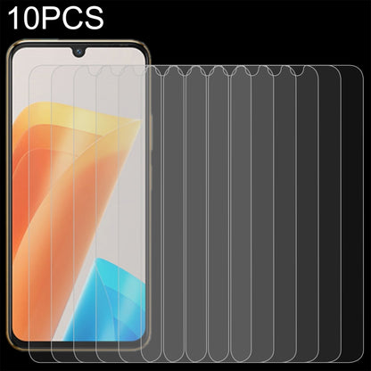 Set of 10 tempered glass screen protectors with clear 2.5D curved fit