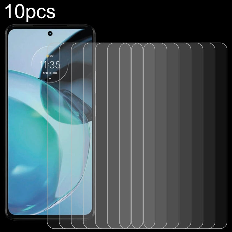 Set of 10 tempered glass screen protectors with curved 2.5D edges