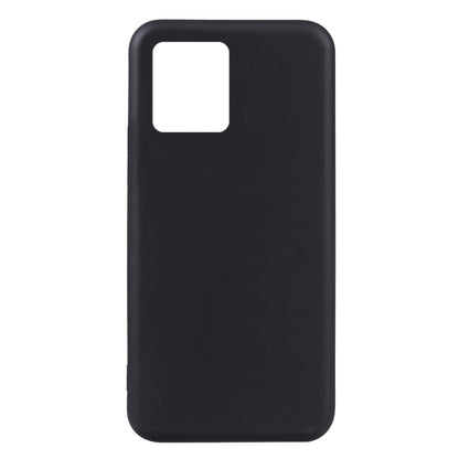 Black TPU phone case back cover with smooth finish and camera cutout.