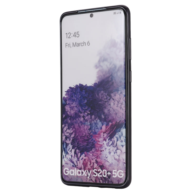 Clear TPU case with black edges; front cutouts for camera and speaker