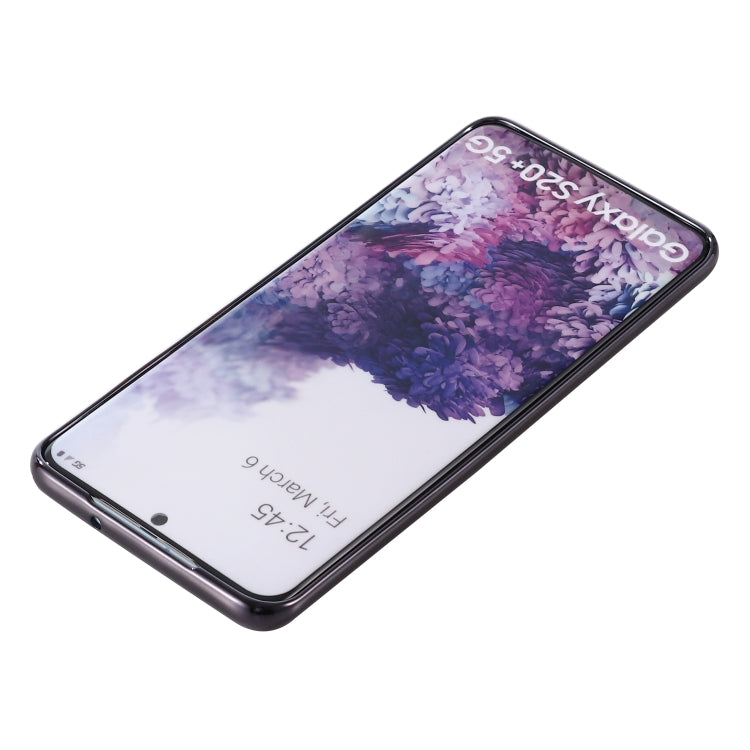 Clear TPU case with black edges; front cutouts for camera and speaker
