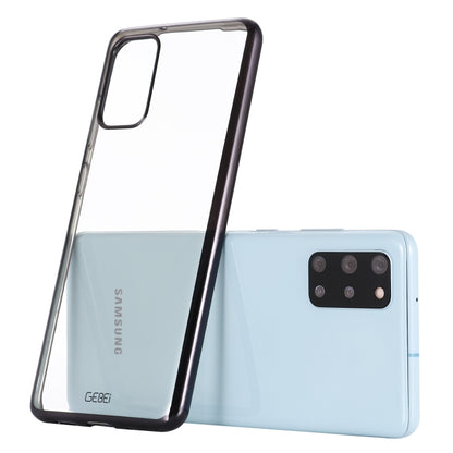 Black TPU shockproof case with plated sides and camera cutout