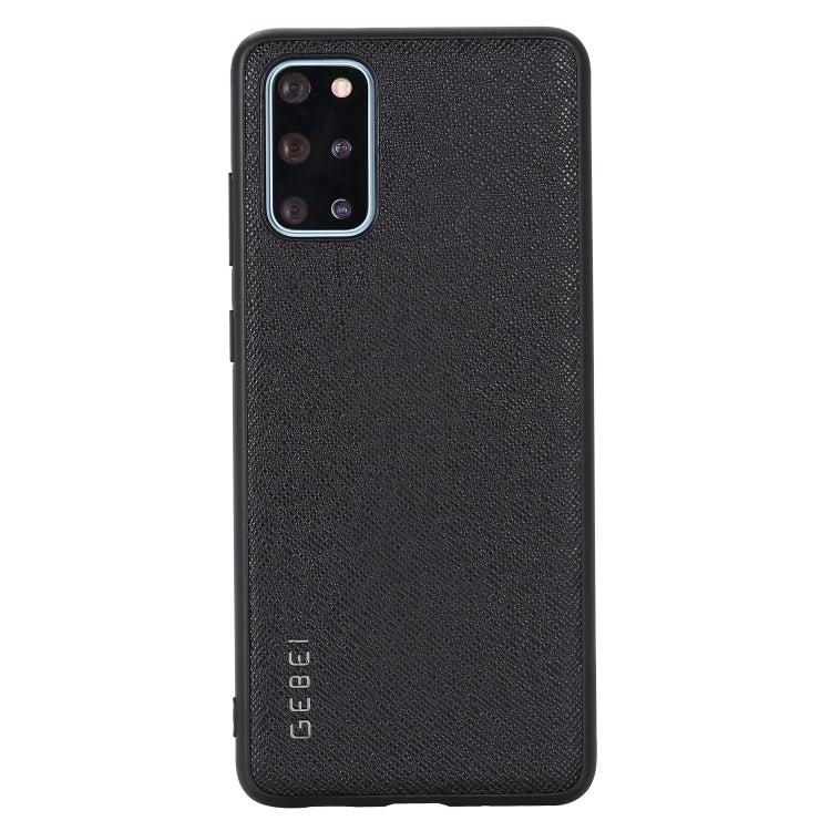 Shockproof leather phone case, black, full-coverage with camera cutout and ports.