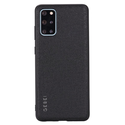 Shockproof leather phone case, black, full-coverage with camera cutout and ports.