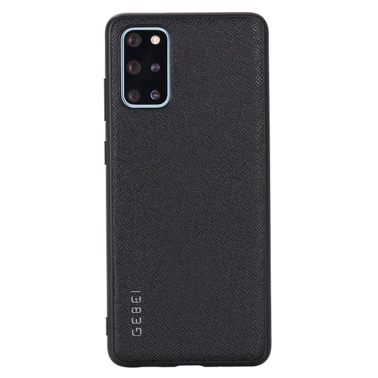 Shockproof leather phone case, black, full-coverage with camera cutout and ports.