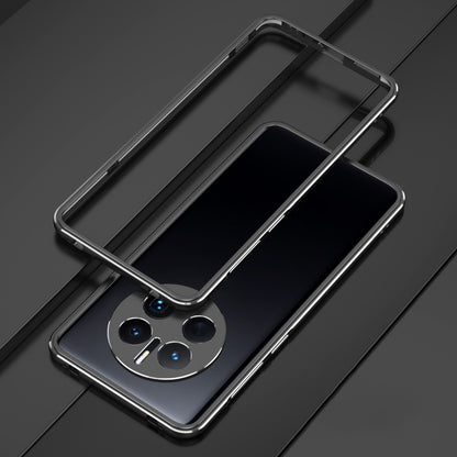 Metal phone case with lens cover for Huawei Mate 50 Pro, frame close-up
