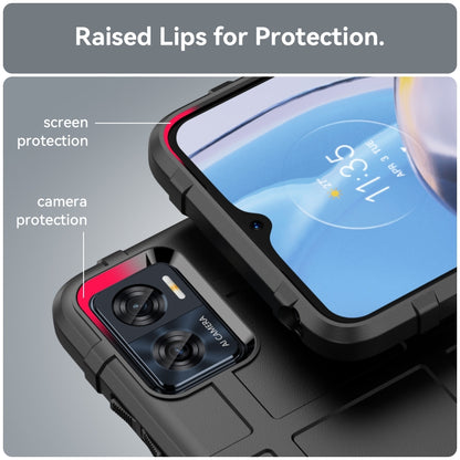 Black rugged TPU phone case with raised lip around screen and camera protection.