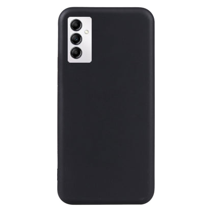 Matte black TPU phone case, smooth back with raised camera module cutout