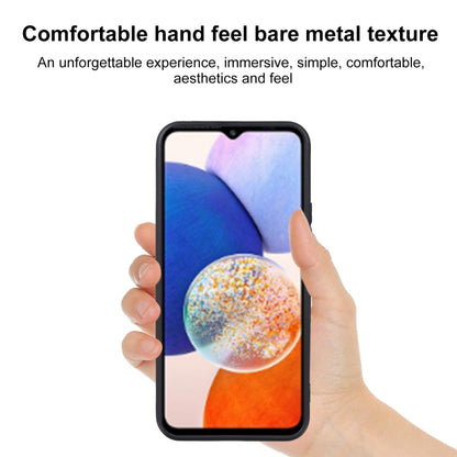 Matte black TPU phone case in hand, front and back showing cutouts