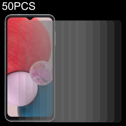 Set of 50 tempered glass screen protectors covering a phone display area