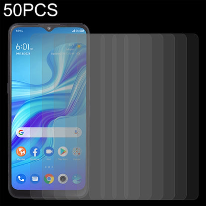 Set of 50 tempered glass screen protectors, 2.5D curved edges