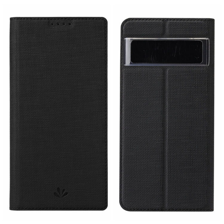 Black textured leather phone case with top cutout and fold-over front cover