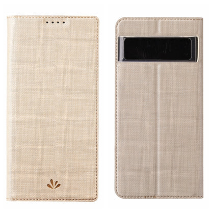 Gold-tone textured leather phone case with top cutout and fold-over front cover