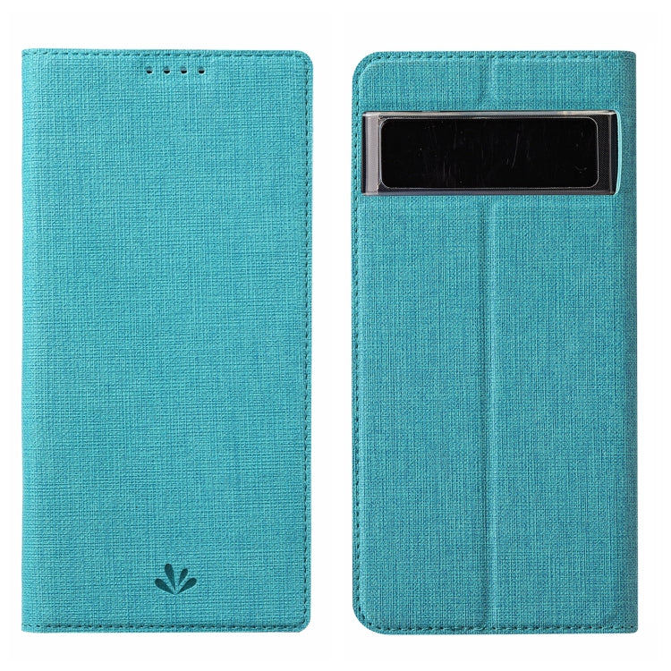 Blue textured leather phone case with top cutout and fold-over front cover