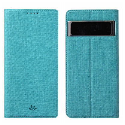 Blue textured leather phone case with top cutout and fold-over front cover