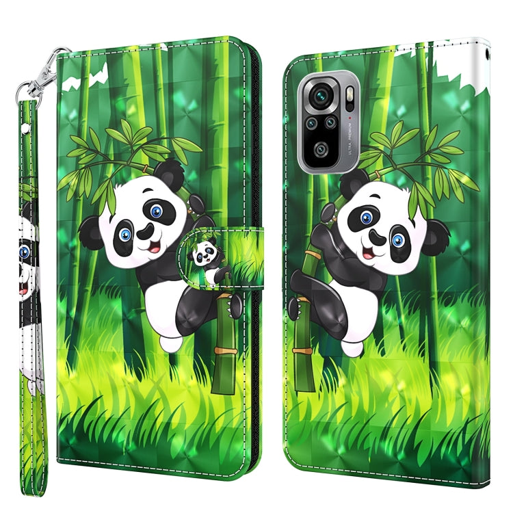 Wallet phone case with panda and bamboo print, flip cover, card slot, wrist strap