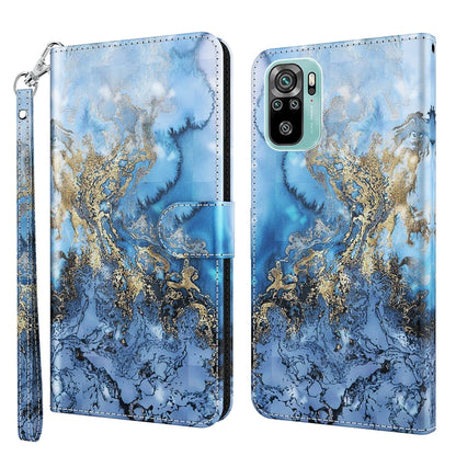 Wallet phone case with blue marble and gold swirl map design, flip cover, camera cutouts