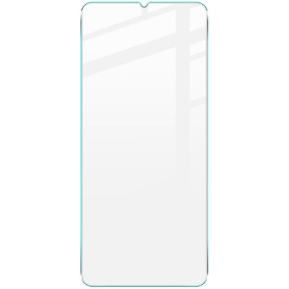 Tempered glass screen protector film, clear front panel with blue-tinted border