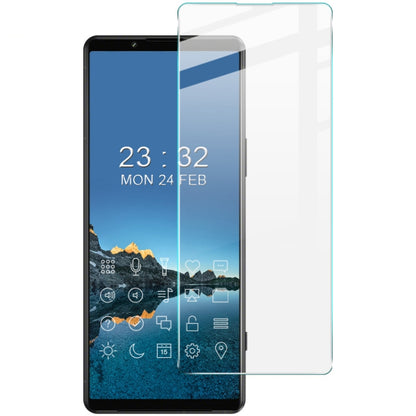 Tempered glass screen protector film on smartphone screen with clear overlay