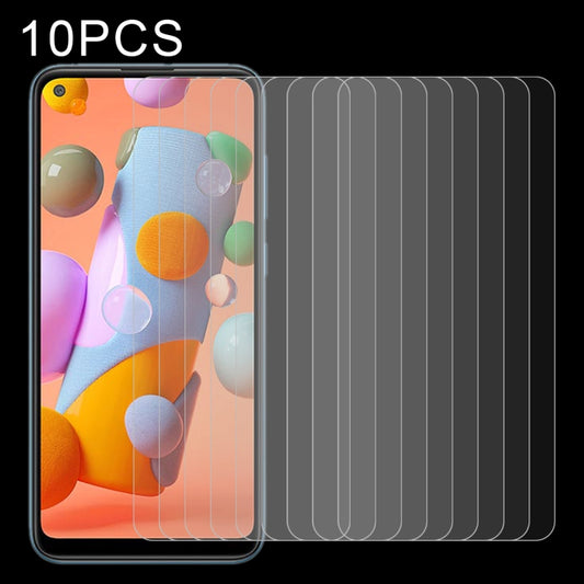 10-pack tempered glass screen protectors, 2.5D rounded edges, non-full coverage