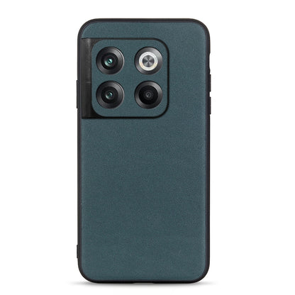 Green lambskin-textured genuine leather phone case with camera cutouts for Ace Pro/10T