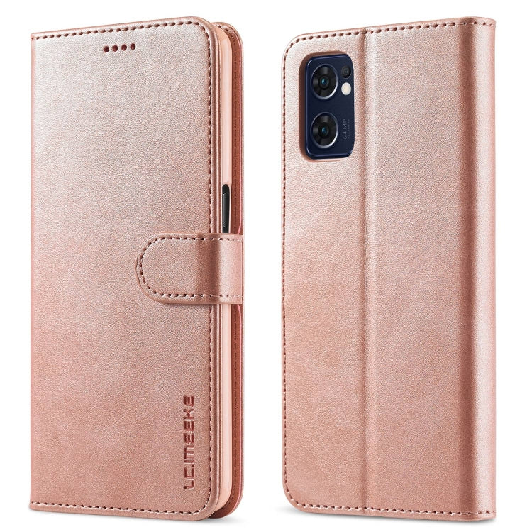 Rose gold calf-texture leather phone wallet case with flip cover and card pocket