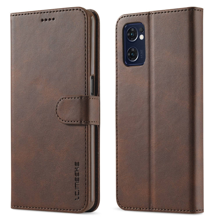 Brown calf-texture leather phone wallet case with flip cover and card pocket
